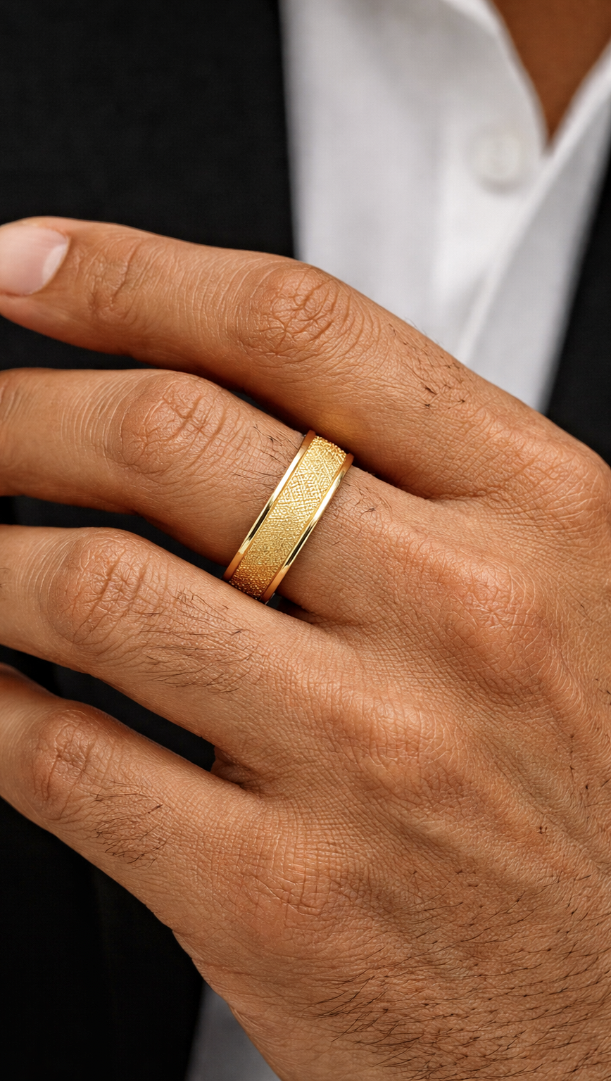 Sovereign Matte Gold Ring