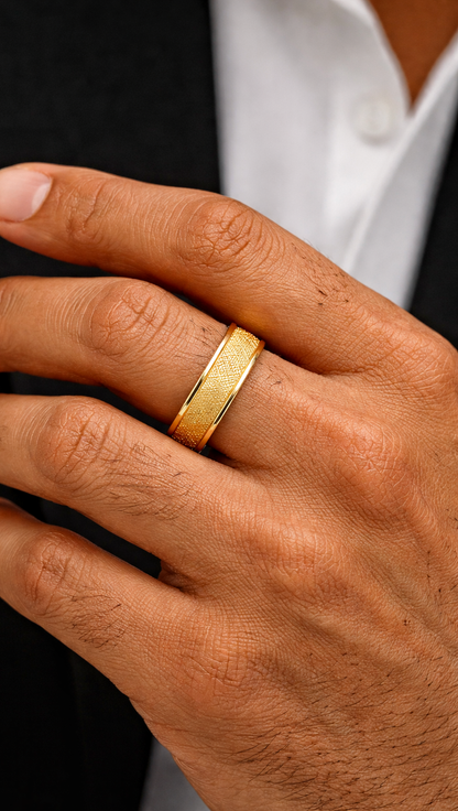 Sovereign Matte Gold Ring