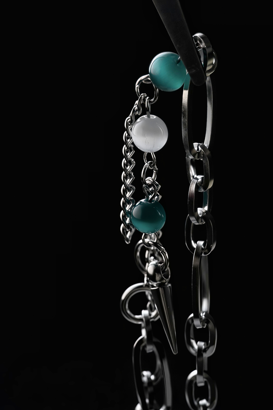 Green Opal Spike Necklace