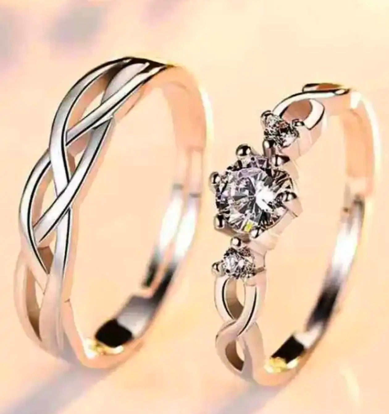 Celeste Bond Couple Rings