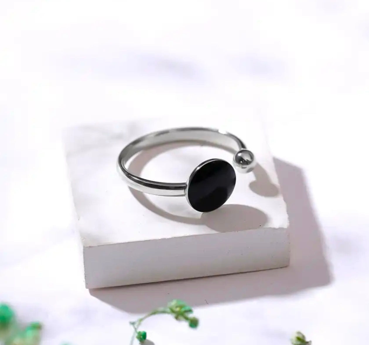 Obsidian Orbit Ring